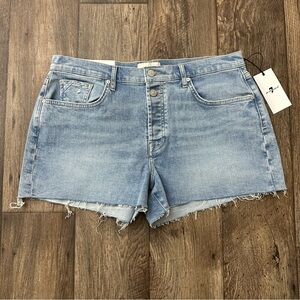 7 for all mankind Blue Cotton Denim Jean Shorts Women’s Size 31